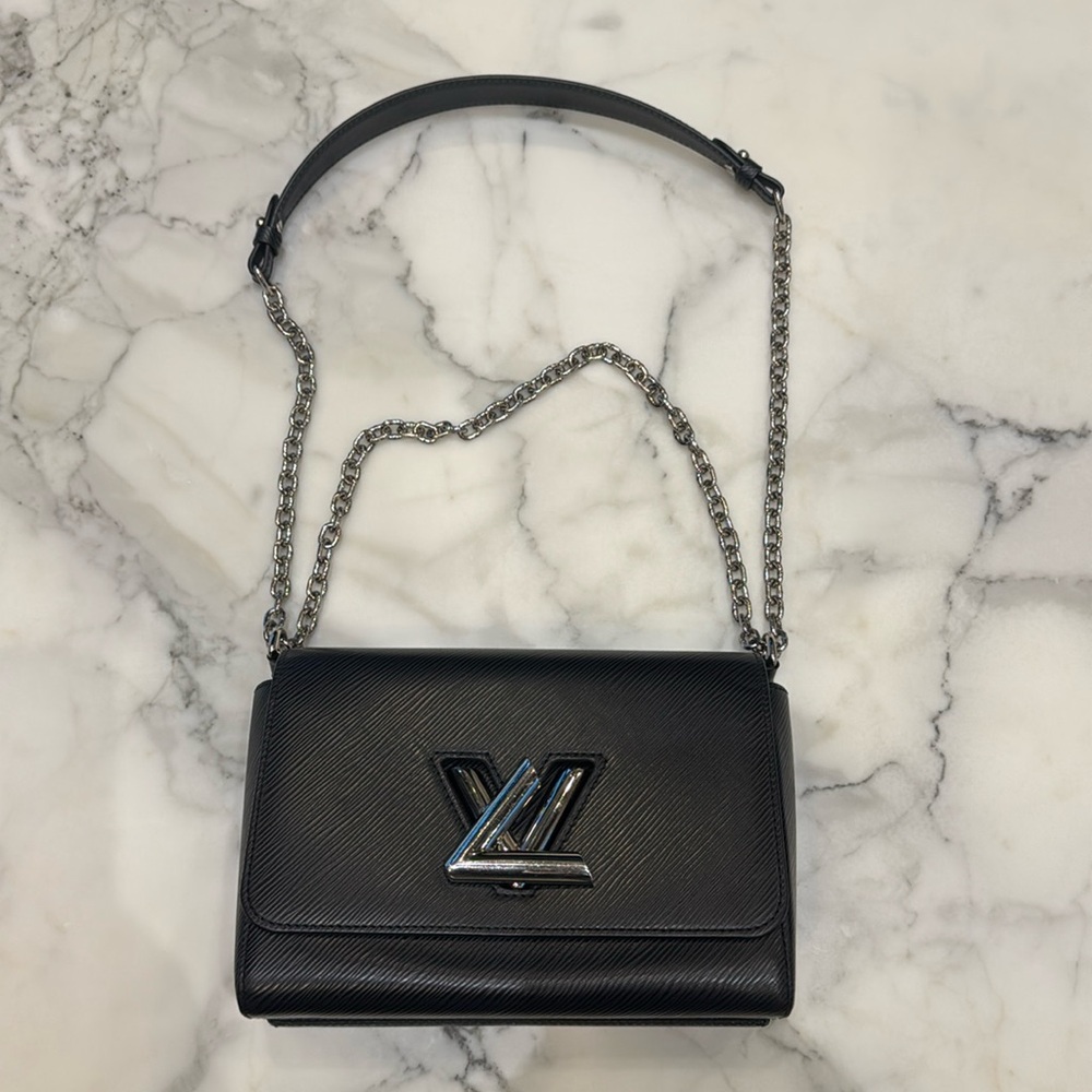 Black Louis Vuitton Chain Bag